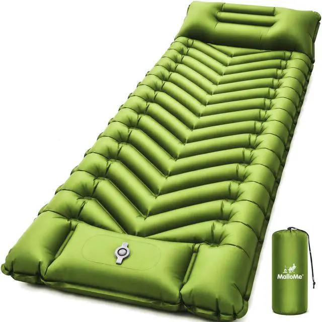 Main image of Camping Mattress Sleeping Pad for Camping - Bed for Outdoors Self-Inflating Air Mattress for Backpacking Leak-Resistant Inflatable Travel Mat w/Foot Pump Compact Ultralight Single & Double