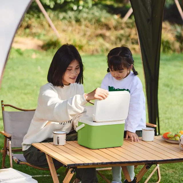 Alt view image 5 of 7 - 5.3 QT Hard Cooler, Mini Insulated Ice Chest Box, Portable Ice Retention Cooler for Beach Camping Picnic Fishing Barbecue