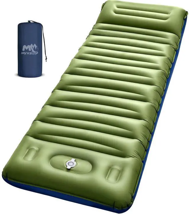 Main image of Camping Sleeping Pad, Thick 5 Inch Camping Mat with Pillow Built-in Foot Pump Ultralight Inflatable Sleeping Pads for Camping, Backpacking, Hiking, Tent