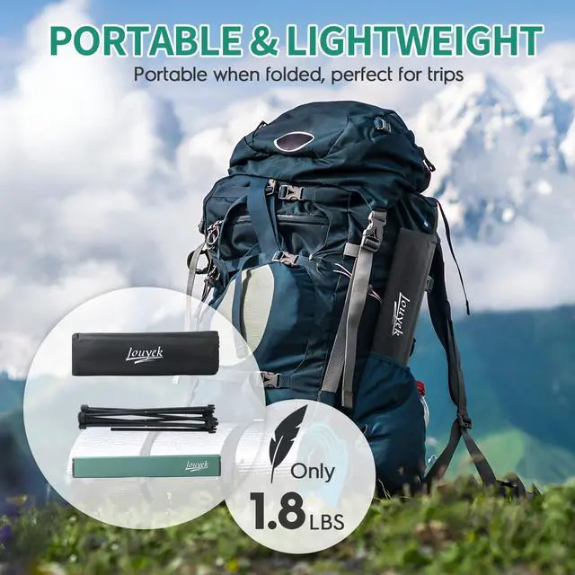 Alt view image 6 of 7 - Small Camping Table, Ultralight Aluminum Folding Table with Carrying Bag, Portable & Lightweight Camping Side Table for Outdoor Camping, Picnic, Beach and Fishing, Green