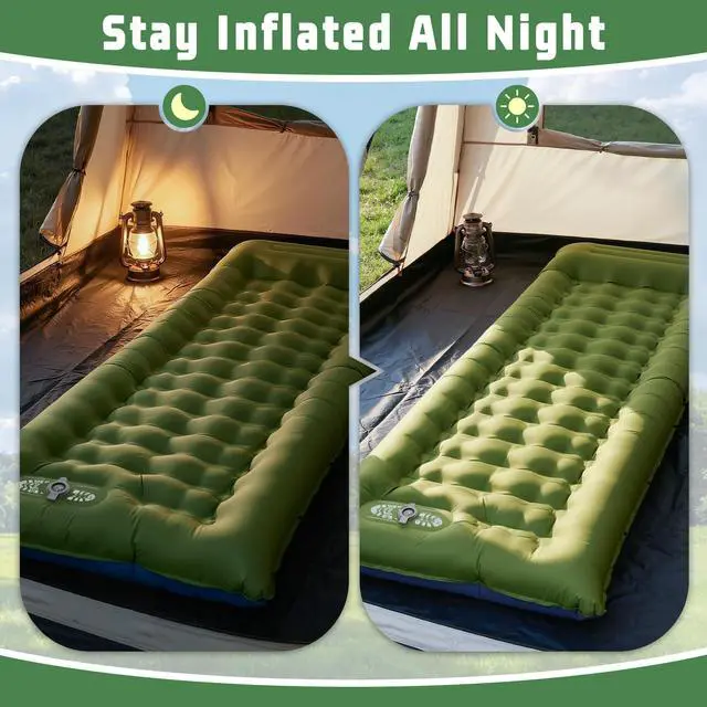 Alt view image 4 of 7 - Sleeping Pad for Camping, 6.3 Inch Thick Air Mattress for Backpacking, Hiking, Outdoor Adventures, Car Camping & Tent Use