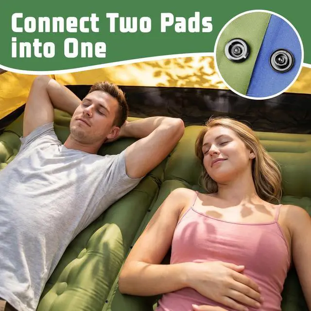 Alt view image 7 of 7 - Sleeping Pad for Camping, 6.3 Inch Thick Air Mattress for Backpacking, Hiking, Outdoor Adventures, Car Camping & Tent Use