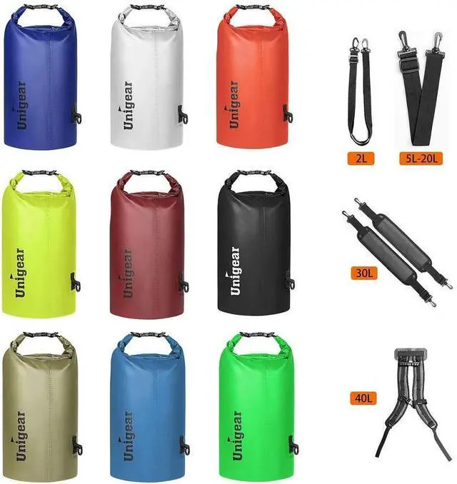Alt view image 6 of 7 - Dry Bag Waterproof, Floating and Lightweight Bags for Kayaking, Boating, Fishing, Swimming and Camping with Waterproof Phone Case (Green, 5L)