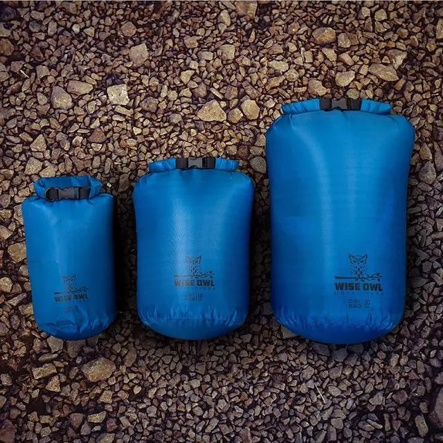 Alt view image 7 of 7 - Waterproof Dry Bag 3-Pack Lightweight & Airtight 5L/10L/20L Small & Large Dry Bags for Kayaking, Beach, Travel, Boating, Hiking