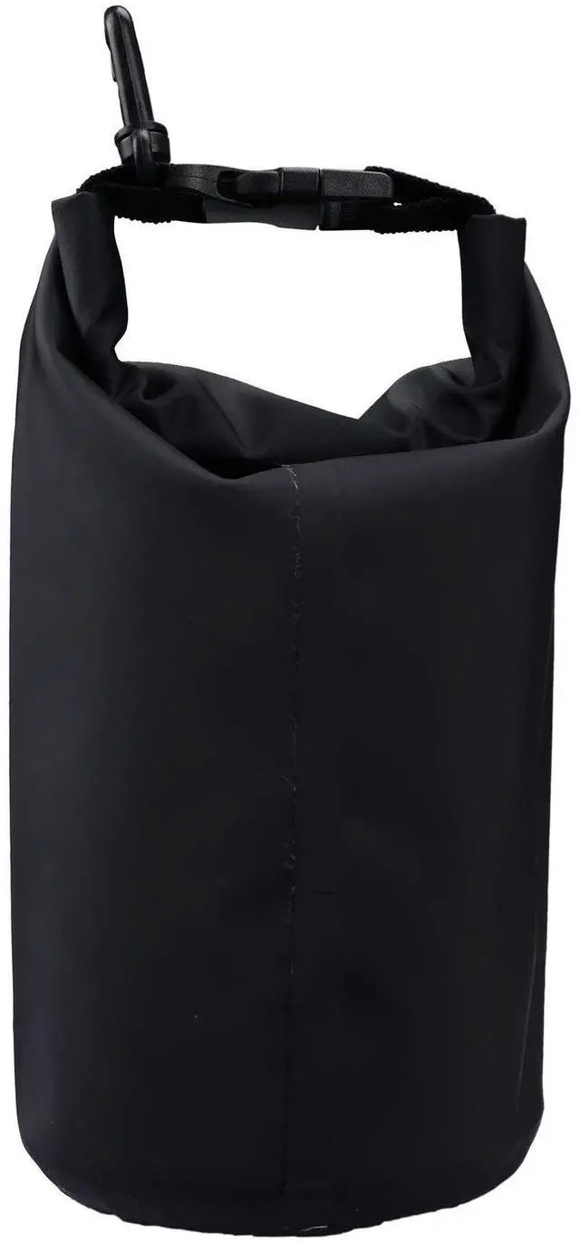 Alt view image 2 of 6 - 2L Black 500D Tarpaulin Heavy-Duty PVC Water Proof Dry Bag Sack for Kayaking/Boating/Canoeing/Fishing/Rafting/Swimming/Camping/Snowboarding