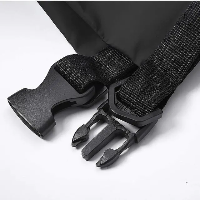 Alt view image 3 of 6 - 2L Black 500D Tarpaulin Heavy-Duty PVC Water Proof Dry Bag Sack for Kayaking/Boating/Canoeing/Fishing/Rafting/Swimming/Camping/Snowboarding