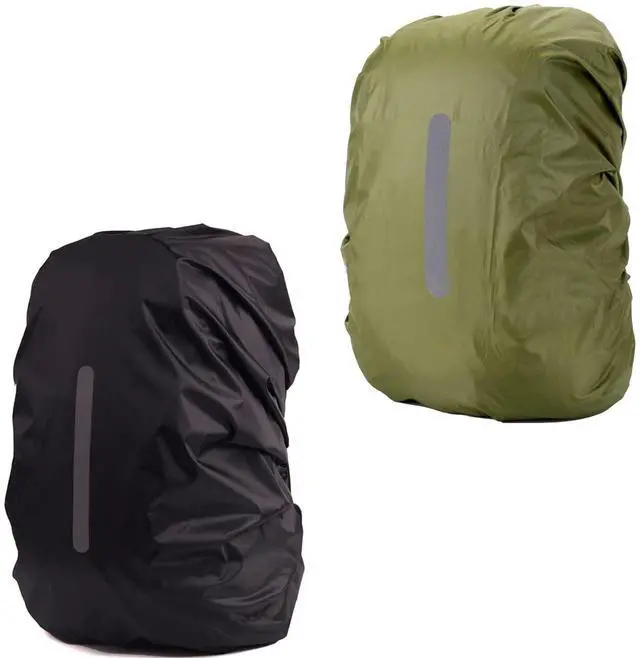 Main image of 2 Pack Waterproof Backpack Rain Cover, Ultralight Compact Portable Reflective Backpack Rain Cover,for Hiking, Camping, Traveling