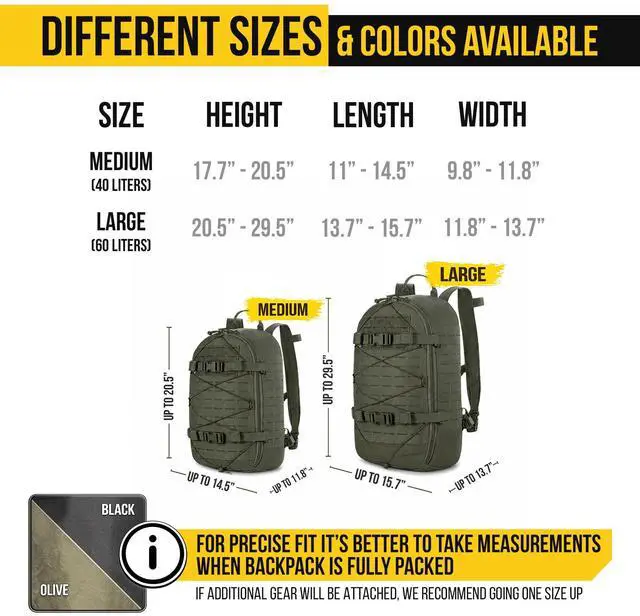 Alt view image 2 of 7 - Backpack Rain Cover Waterproof - Bag Rain Cover 50-60L - for Hiking Travel Camping Military (Olive, Large)