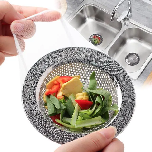 Main image of 300 PCS Kitchen Sink Strainer Mesh Bag, Small Disposable Mesh Sink Strainer Bags, Fit All Drain Sinks for Kitchen, Bath, Tub, Anti-Clogging