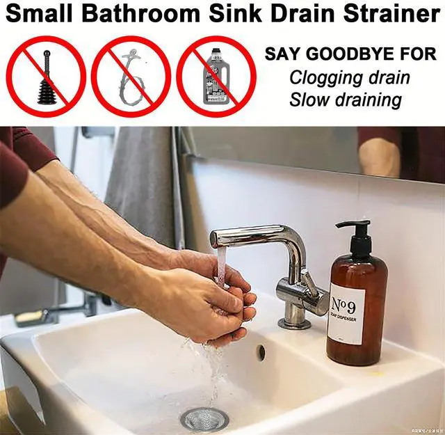Alt view image 5 of 5 - 1.0" Bathroom Sink Drain Strainers, 6PCS Drain Hair Catchers for Laundry, Mop Pool, Utility, Slop, RV Sink, Stainless Steel Drain Filter