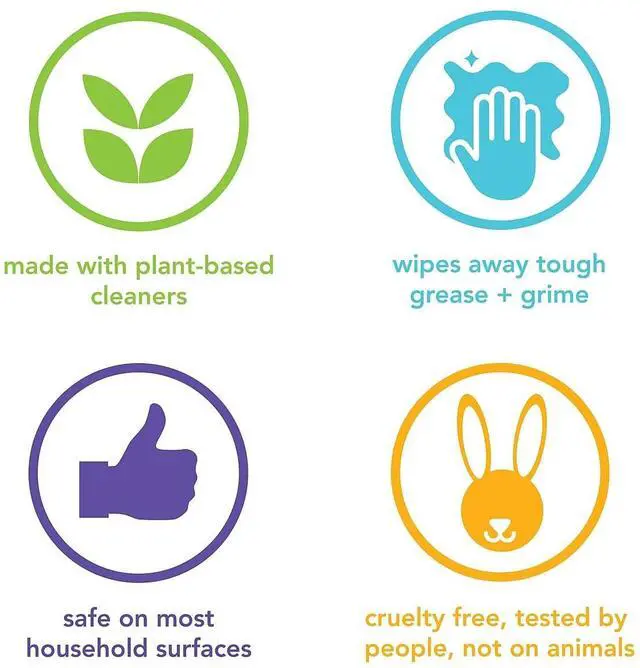 Alt view image 4 of 4 - All-Purpose Cleaning Wipes, Pink Grapefruit, Multi-Surface, Compostable, 70 Count (Pack of 1)