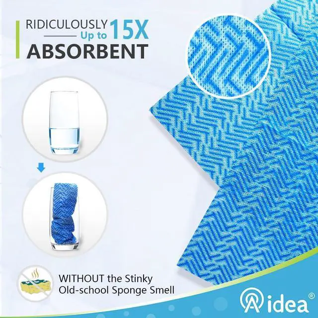Alt view image 3 of 6 - Cleaning Wipes, Multi-Purpose Towel Reusable Cleaning Cloths 40Ct(1 Pack), Domestic Wipes, Dish Cloths(12''x24'')