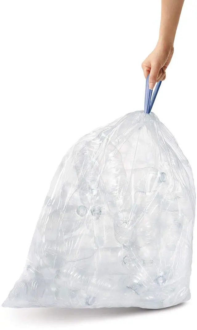 Alt view image 4 of 6 - Code A 90 Count Custom Fit Liners, Drawstring Kitchen Trash Bags, One-by-One Mess-Free Dispense, Extra Thick & Double Seamed, 50% PCR Plastic, 4.5 Liter / 1.2 Gallon, White