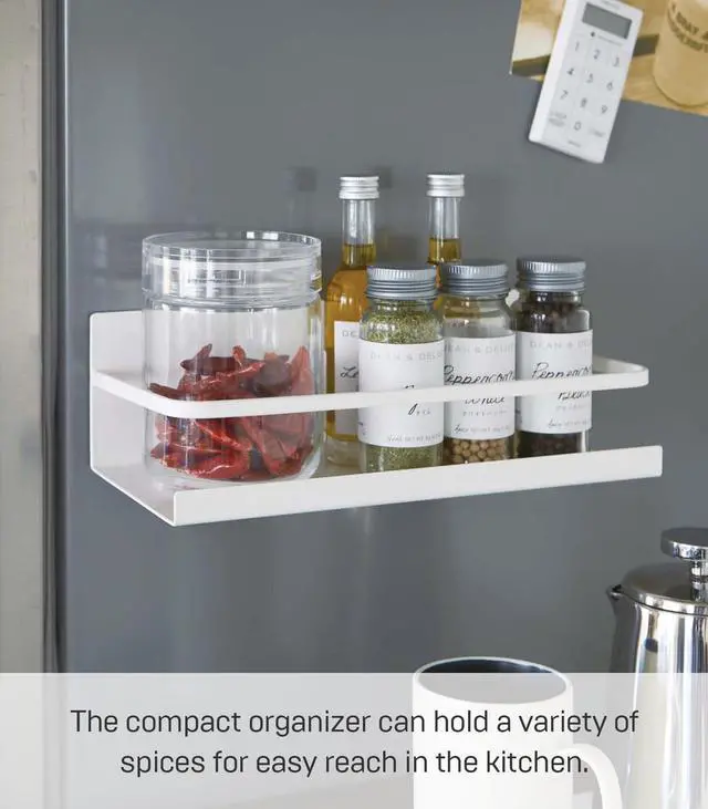 Alt view image 4 of 7 - Home Magnetic Spice Storage Rack Organizer For Fridge - Steel