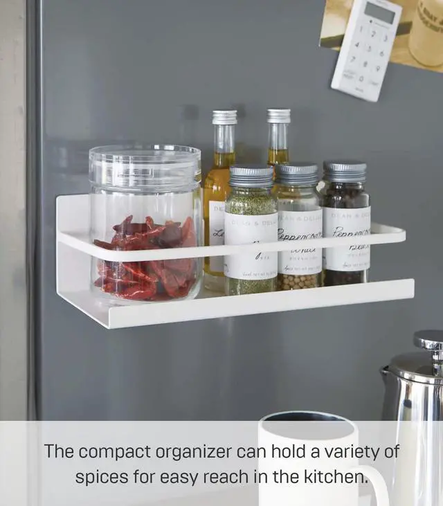 Alt view image 5 of 7 - Home Magnetic Spice Storage Rack Organizer For Fridge - Steel