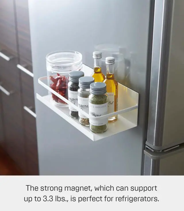 Alt view image 3 of 7 - Home Magnetic Spice Storage Rack Organizer For Fridge - Steel