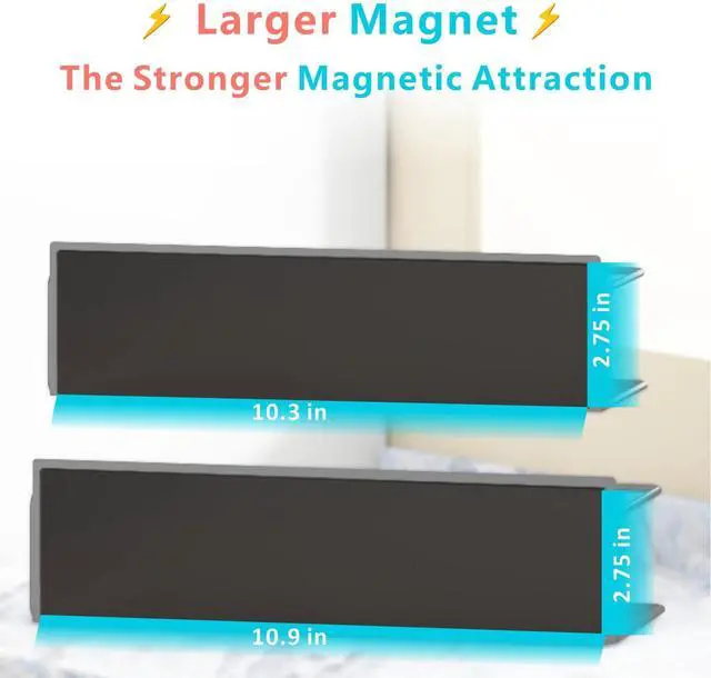 Alt view image 5 of 7 - Magnetic Spice Rack For Refrigerator, Magnetic Fridge Shelf For Kitchen, Magnetic Shelf For Fridge Space Saving Black 4 Pack With Magnetic Paper Towel Holder