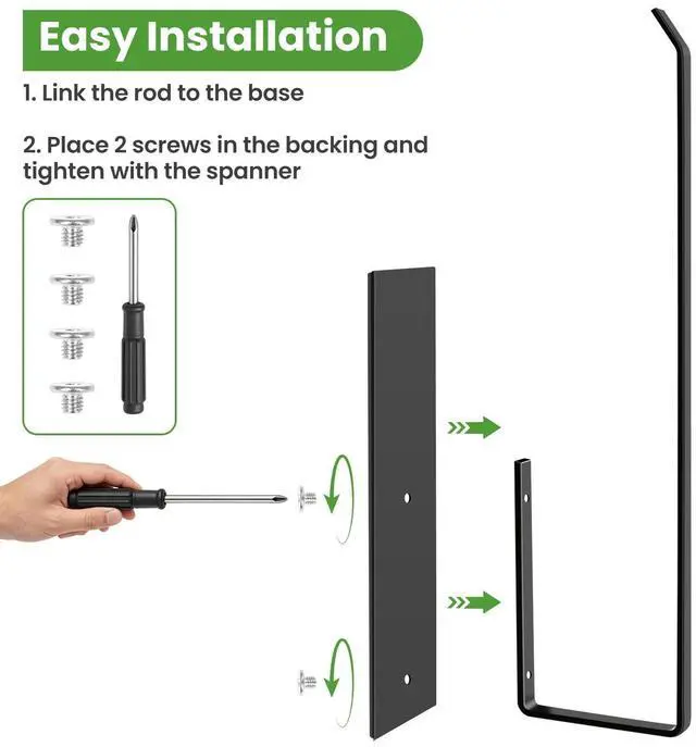 Alt view image 6 of 7 - Paper Towel Holder, Magnetic Paper Towel Holder for Fridge, Toilet Paper Roll Holder Magnet Towel Rack Wall Mount Fridge Organizer for Paper Towels Rolls Bathroom Pantry RV Kitchen Storage