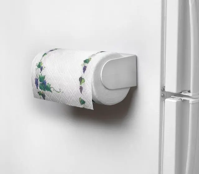 Alt view image 2 of 4 - Diversified Magnetic Paper Towel Holder, Magnetic Mounted Paper Towel Dispenser for Kitchen & Garage, Holds Both Standard & Jumbo Rolls