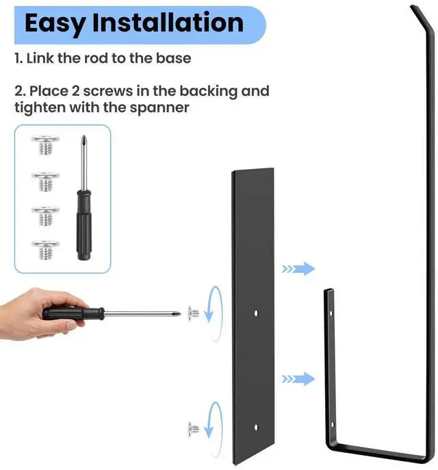 Alt view image 2 of 7 - Paper Towel Holder, Magnetic Paper Towel Holder for Fridge, Toilet Paper Roll Holder Magnet Towel Rack Wall Mount Fridge Organizer for Paper Towels Rolls Bathroom Pantry RV Kitchen Storage