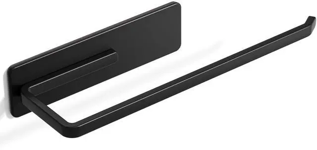 Main image of Magnetic Paper Towel Holder Fits Jumbo Rolls, Black Heavy-Duty No Drill Towel Bar for Kitchen, Refrigerator, Washing Machine, RV, BBQ Grill Cart and Metal Storage Cabinet