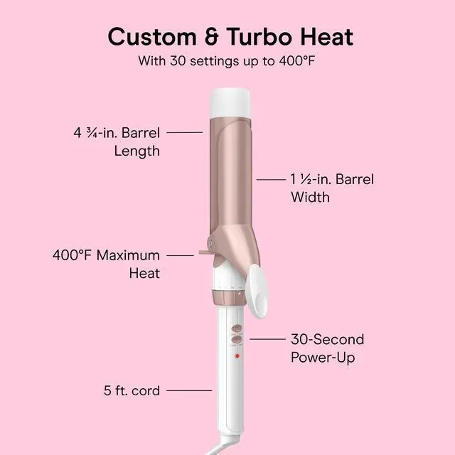 Alt view image 4 of 7 - Double Ceramic 1 ½-Inch Curling Iron