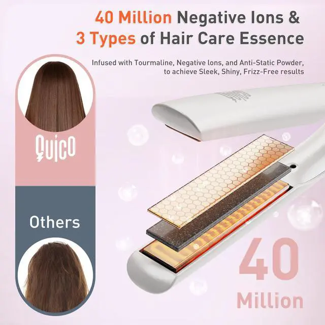 Alt view image 5 of 7 - Hair Straightener, 100-240V Dual Voltage Straightener and Curler