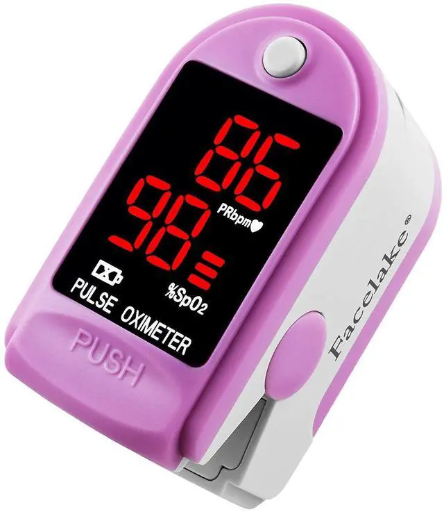 Main image of FL400P Pulse Oximeter with Carrying Case, Batteries, Neck/Wrist Cord - Pink