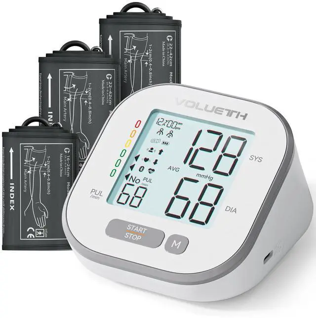 Main image of Pediatric Blood Pressure Cuff, Blood Pressure Machine for Home Use - 3 Size Cuffs, Small 4"-8", Medium 6"-10" and Large 7"-17", Perfect for Family Health Monitoring