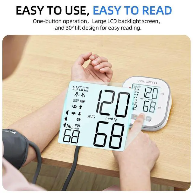 Alt view image 5 of 7 - Pediatric Blood Pressure Cuff, Blood Pressure Machine for Home Use - 3 Size Cuffs, Small 4"-8", Medium 6"-10" and Large 7"-17", Perfect for Family Health Monitoring