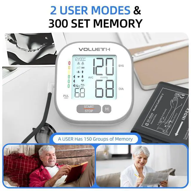 Alt view image 6 of 7 - Pediatric Blood Pressure Cuff, Blood Pressure Machine for Home Use - 3 Size Cuffs, Small 4"-8", Medium 6"-10" and Large 7"-17", Perfect for Family Health Monitoring