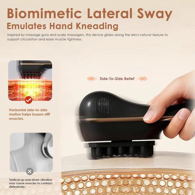 Alt view image 2 of 7 - Electric Scalp Massager for Full-Body Relaxation - Cordless Handheld Head Massager with 5-Speed Deep Tissue Therapy & Fatigue Relief for Face, Arm, Shoulder & Body,Ideal for Home/Office Use