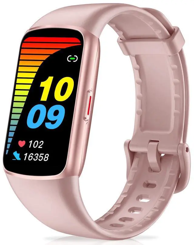 Main image of Fitness Tracker with 24/7 Heart Rate, Blood Oxygen Sleep Monitor, 123 Sports Modes Calories Smart Watch,IP68 Waterproof Step Counter Activity Trackers Health Pedometer for Women Men (Pink)