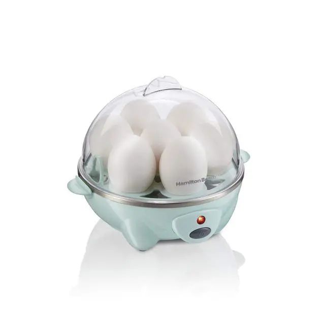 Main image of 3-in-1 Electric Egg Cooker for Hard Boiled Eggs, Poacher Eggs, Omelet Maker & Vegetable Steamer, Holds 7, Mint (25504)