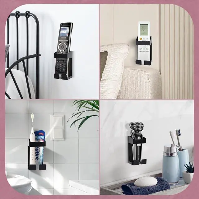 Alt view image 5 of 7 - Curling Iron Holder, Hot Tools Holder, Hair Dryer and Curling Iron Holder Wall Mounted, Hair Tool Organizer for Holds Hair Dryer and Flat Iron and Curling