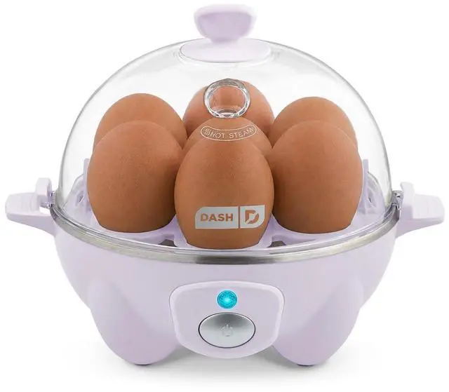 Main image of Rapid Egg Cooker - Boiler, Poacher & Steamer - Includes Measuring & Recipe Guide - Dishwasher Safe - BPA Free - Holds 7 Eggs, Lavender