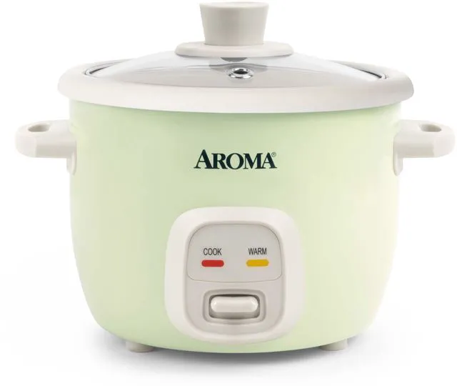 Main image of ® Mini Rice Cooker, 2-Cup (Uncooked) / 4-Cup (Cooked), Grain Cooker, Soup Maker, Oatmeal Cooker, Auto Keep Warm, 1 Qt, Light Green