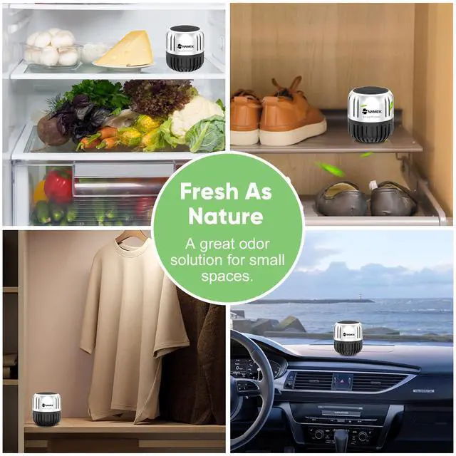 Alt view image 6 of 6 - Refrigerator Deodoriser 4-Pack The world's best Fridge deodorizer odor eliminator Closet deodorizer, no need to plug in Better performance than bamboo charcoal air purification bags and baking soda