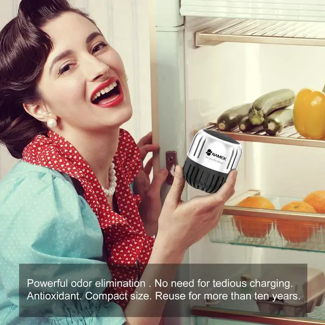 Alt view image 2 of 6 - Refrigerator Deodoriser 4-Pack The world's best Fridge deodorizer odor eliminator Closet deodorizer, no need to plug in Better performance than bamboo charcoal air purification bags and baking soda