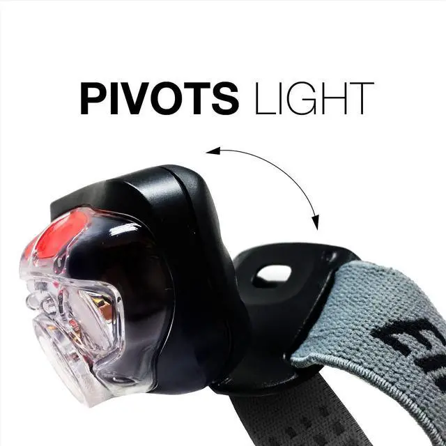 Alt view image 2 of 7 - Vision HD+ LED Headlamp, Water Resistant Bright Headlamp with Digital Focus, Camping Gear and Emergency Light, Batteries Included, Pack of 1
