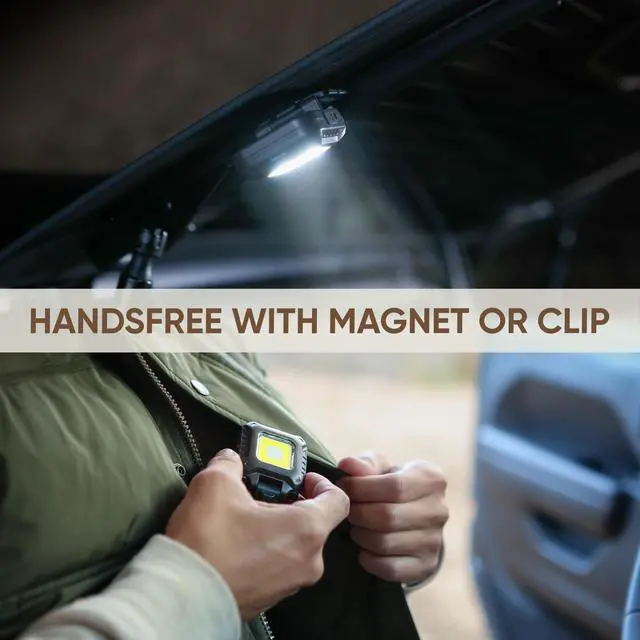 Alt view image 3 of 7 - Jeep MP-450 Headlamp Rechargeable, Ultra Bright LED Rechargeable Head Lamp with White, Red, and Green Light, Water-Resistant Headlight for Outdoor Camping, Running, Hiking, and Fishing