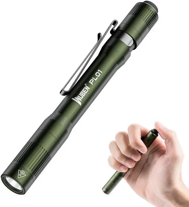 Main image of PL01 Pen Light, 650 Lumens Pocket EDC Flashlight Rechargeable, Bright LED Pen Flashlight, IP68 Handheld Flash Lights, Compatible 2 AAA Battery for Home, Outdoor, Emergencies, Inspection