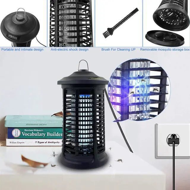 Alt view image 5 of 5 - Bug Zapper Replacement Bulb for Indoor Outdoor, U-Shaped Twin Tube Bulb, 15Watt Replacent Bug Zapper Light Bulb with 4-Pin Base, Insect Attracting Lamp