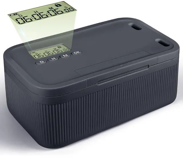 Main image of Timed Lock Box,Phone Lock Box with Timer Unplug from Phones Snacks Video Games & Cravings,2-in-1 Quick Lock or Timer Lock Mode - 30 Days Max,Productive & Focused Phone Jail Box for Safe