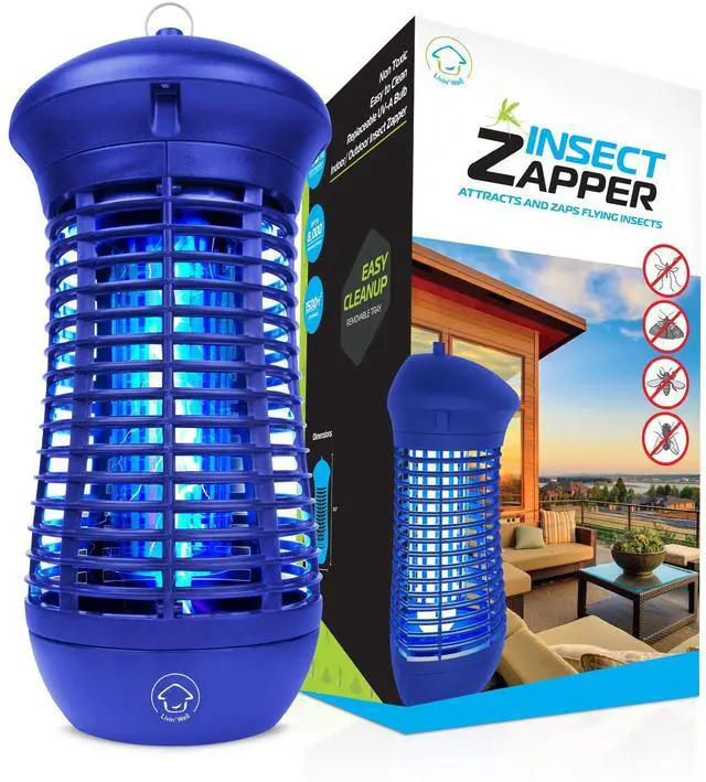 Main image of Blue Bug Zapper Indoor Outdoor - 4000V High Powered Electric Mosquito Zapper Home Patio, 1,500 Sq Ft Range Fly Trap,18W UVA Bulb Mosquito Killer Lamp Insect Bug Light