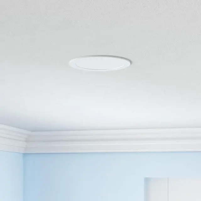 Alt view image 2 of 7 - 4 Pack 6 Inch LED Recessed Light, Dimmable, 2700K-5000K 5CCT, 1200LM High Brightness, 12W 120V, Damp Rated, Ultra-Thin Canless Wafer Ceiling Light - ETL & FCC & IC