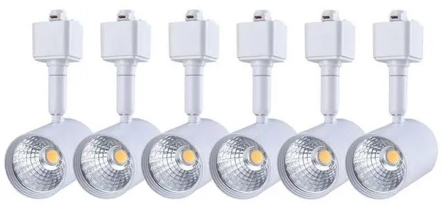 Main image of 6 Pack LED Track Lighting Heads Compatible with Single Circuit H Type Track Lighting Rail Ceiling Spotlight for Accent Task Wall Art Exhibition Lighting 6.5W 24° White (3000K Warm White)