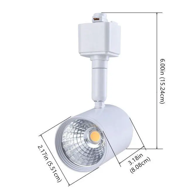 Alt view image 4 of 7 - 6 Pack LED Track Lighting Heads Compatible with Single Circuit H Type Track Lighting Rail Ceiling Spotlight for Accent Task Wall Art Exhibition Lighting 6.5W 24° White (3000K Warm White)