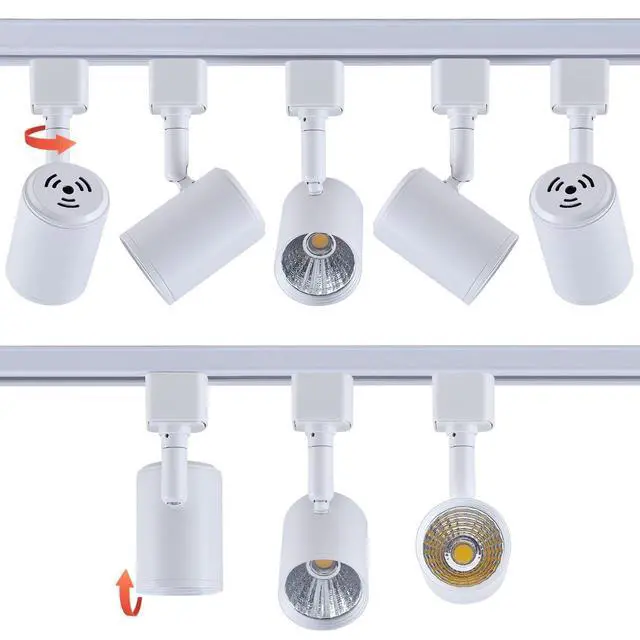 Alt view image 5 of 7 - 6 Pack LED Track Lighting Heads Compatible with Single Circuit H Type Track Lighting Rail Ceiling Spotlight for Accent Task Wall Art Exhibition Lighting 6.5W 24° White (3000K Warm White)