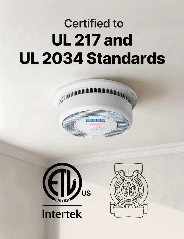 Alt view image 2 of 7 - Smoke Detector Carbon Monoxide Alarm Combo, XP0H-SN, 1-Pack